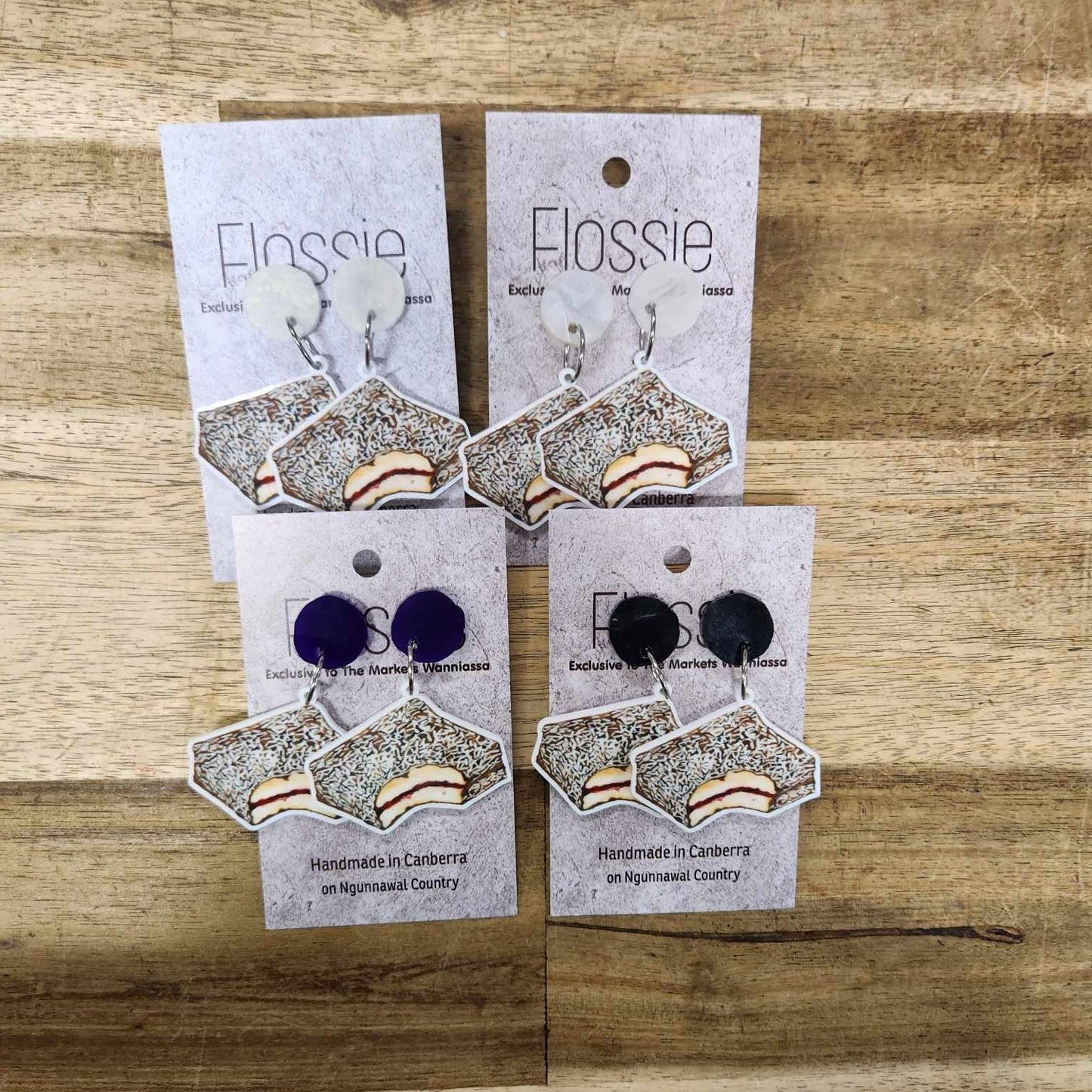 Earrings Lamington Dangles