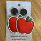*Earrings Red Apple Dangles