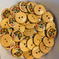 *Loose Buttons - Wooden Butterfly Print