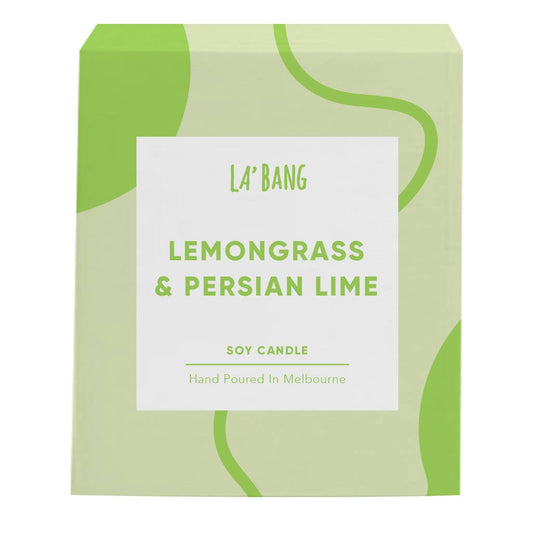 Wooden wick Candle -Lemongrass & Persian Lime