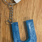 *Keychain Resin Letter U
