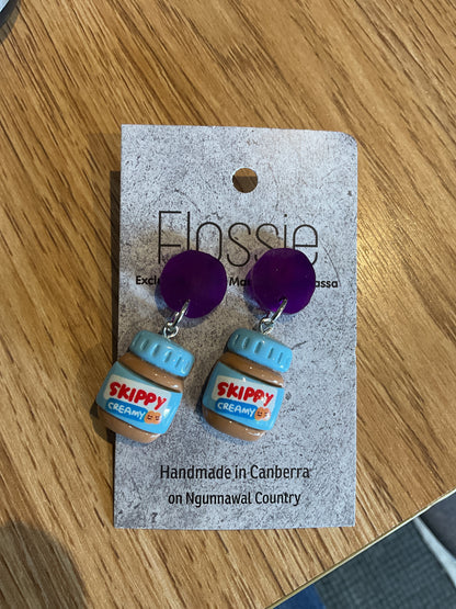 *Earrings Peanut Butter Dangles