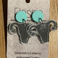 *Earrings Acrylic Mirror Uterus Dangles
