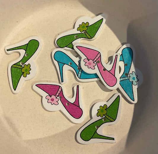 *Loose Buttons - Wooden Shoes