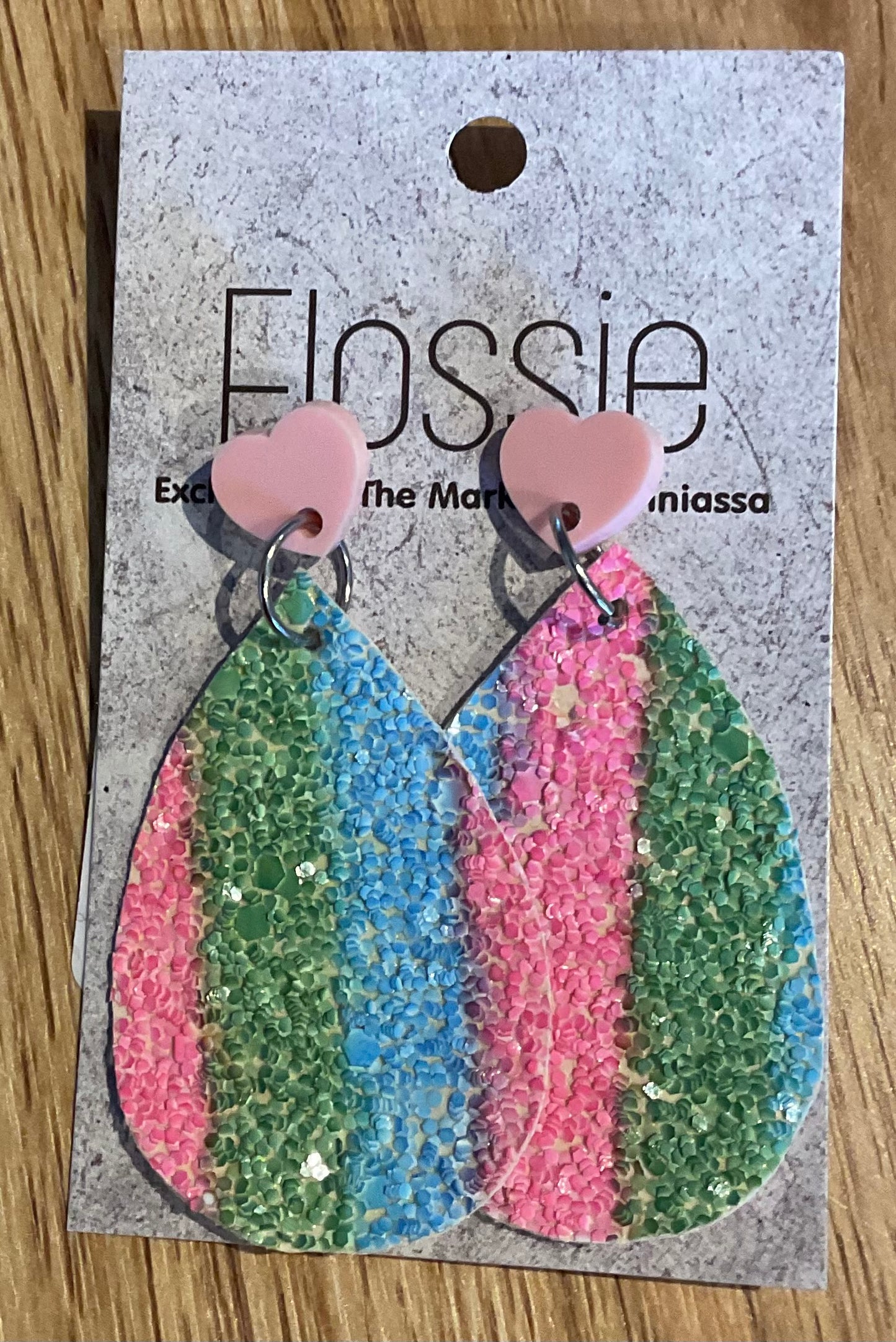 *Earrings Bright Glitter Dangles