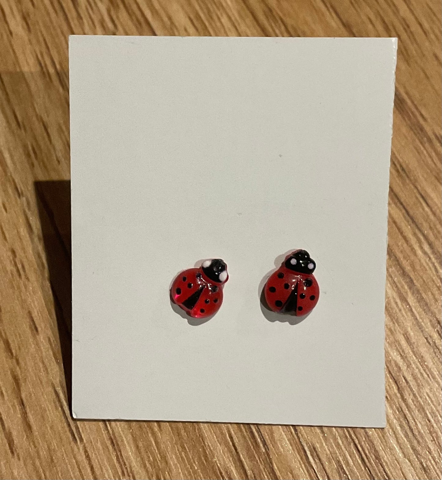 *Earrings Red Ladybird Studs