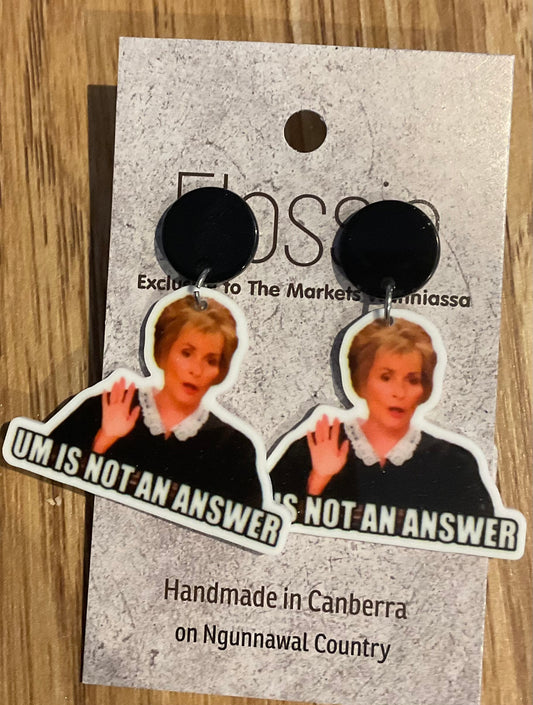 *Earrings Judgie Judy Dangles