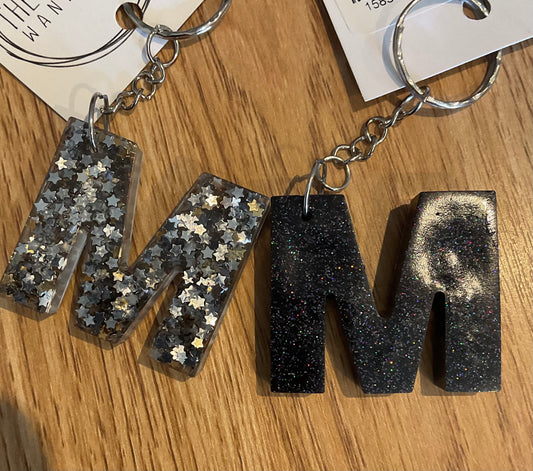 *Keychain Resin Letter M