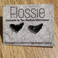 *Earrings Black Bat Studs
