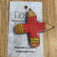*Brooch Hand Painted Pencils