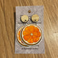 *Earrings Orange Slices Dangles