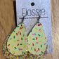 *Earrings Yellow Sprinkles Dangles
