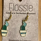 *Earrings Gold Plated Cactus Dangles