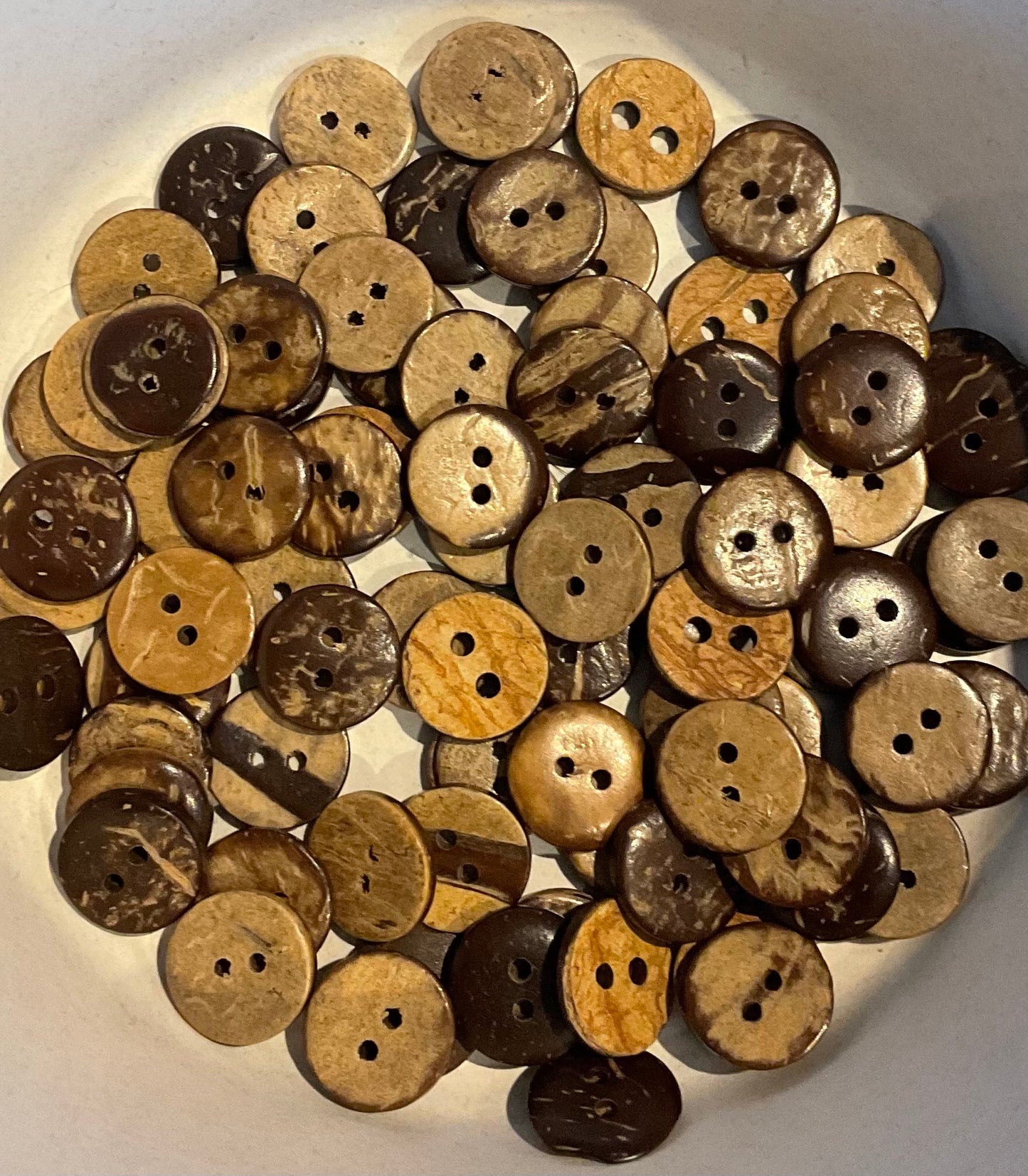 *Loose Buttons - Coconut Shell