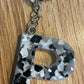 *Keychain Resin Letter P