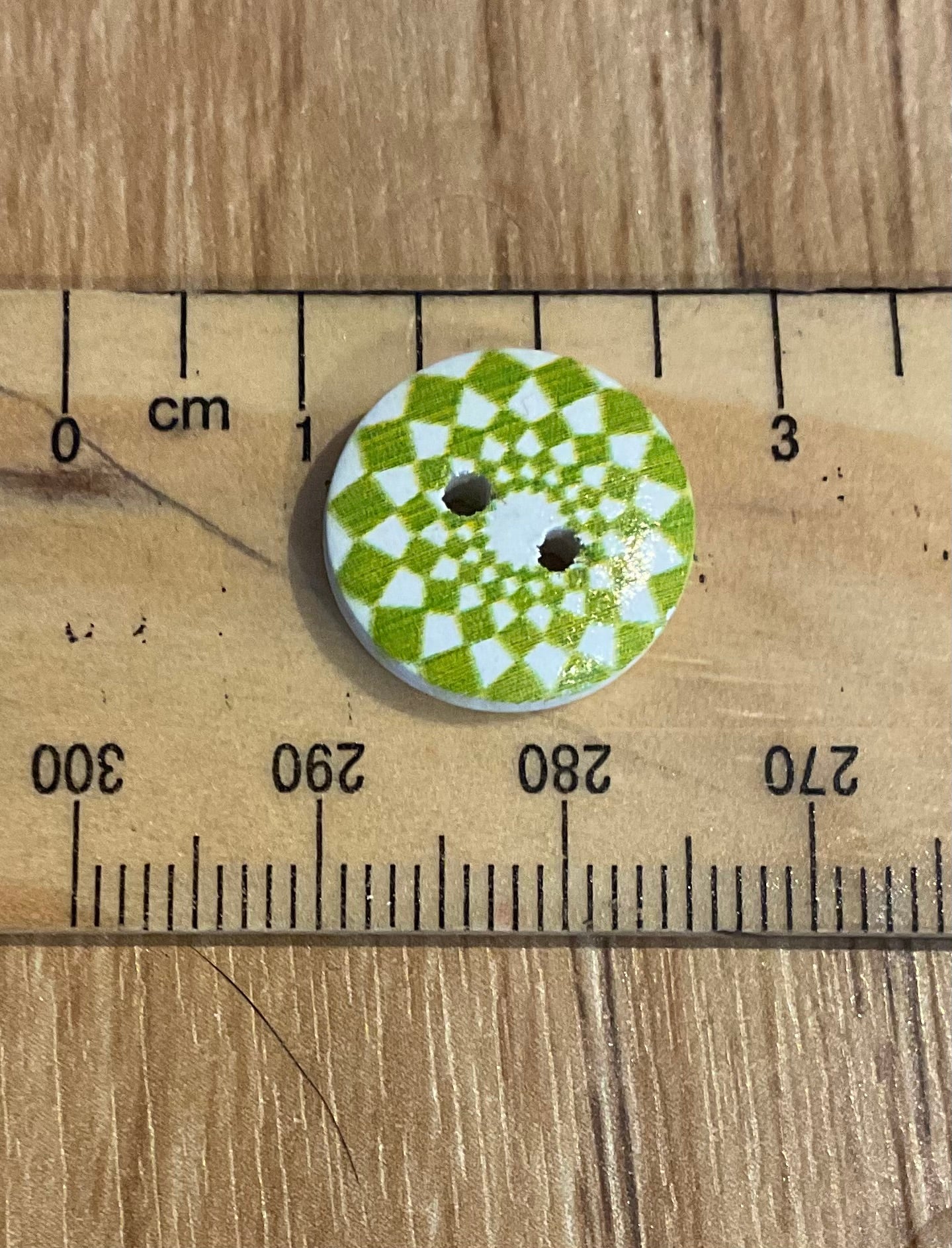 *Loose Buttons - Wooden Printed Patterns