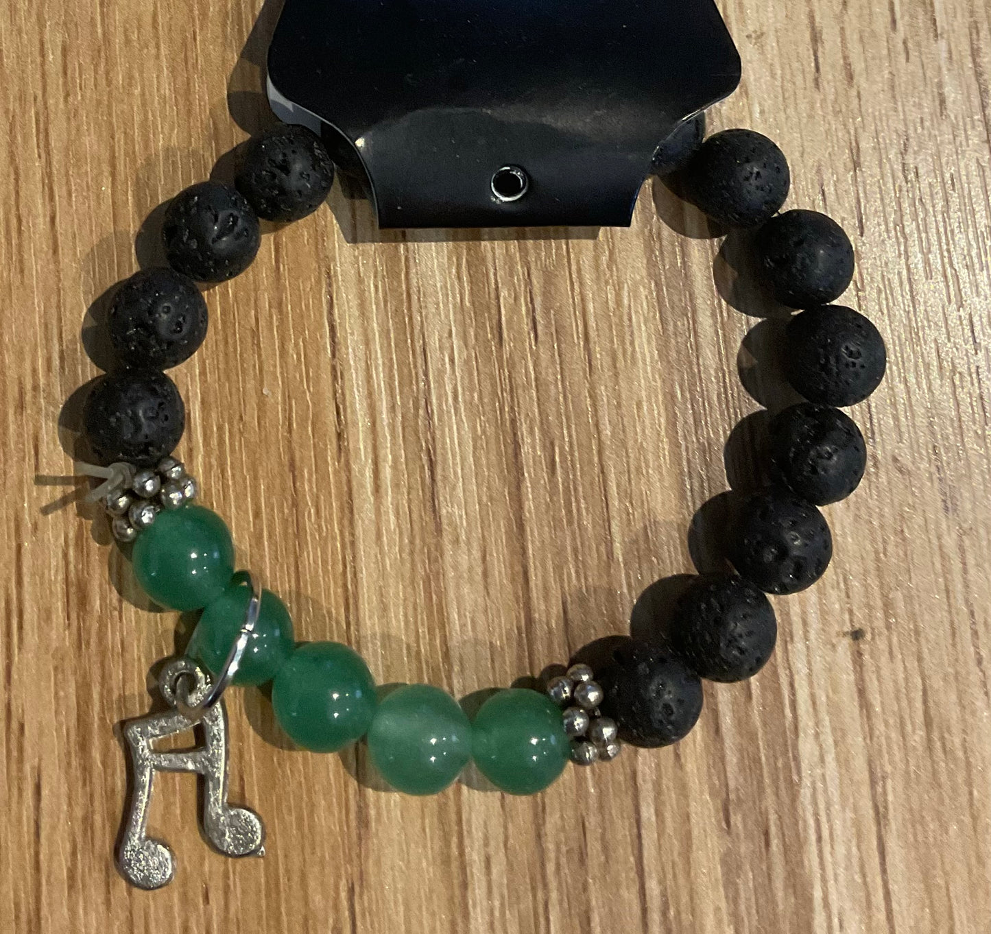 *Bracelet Lava Beads and Gemstones