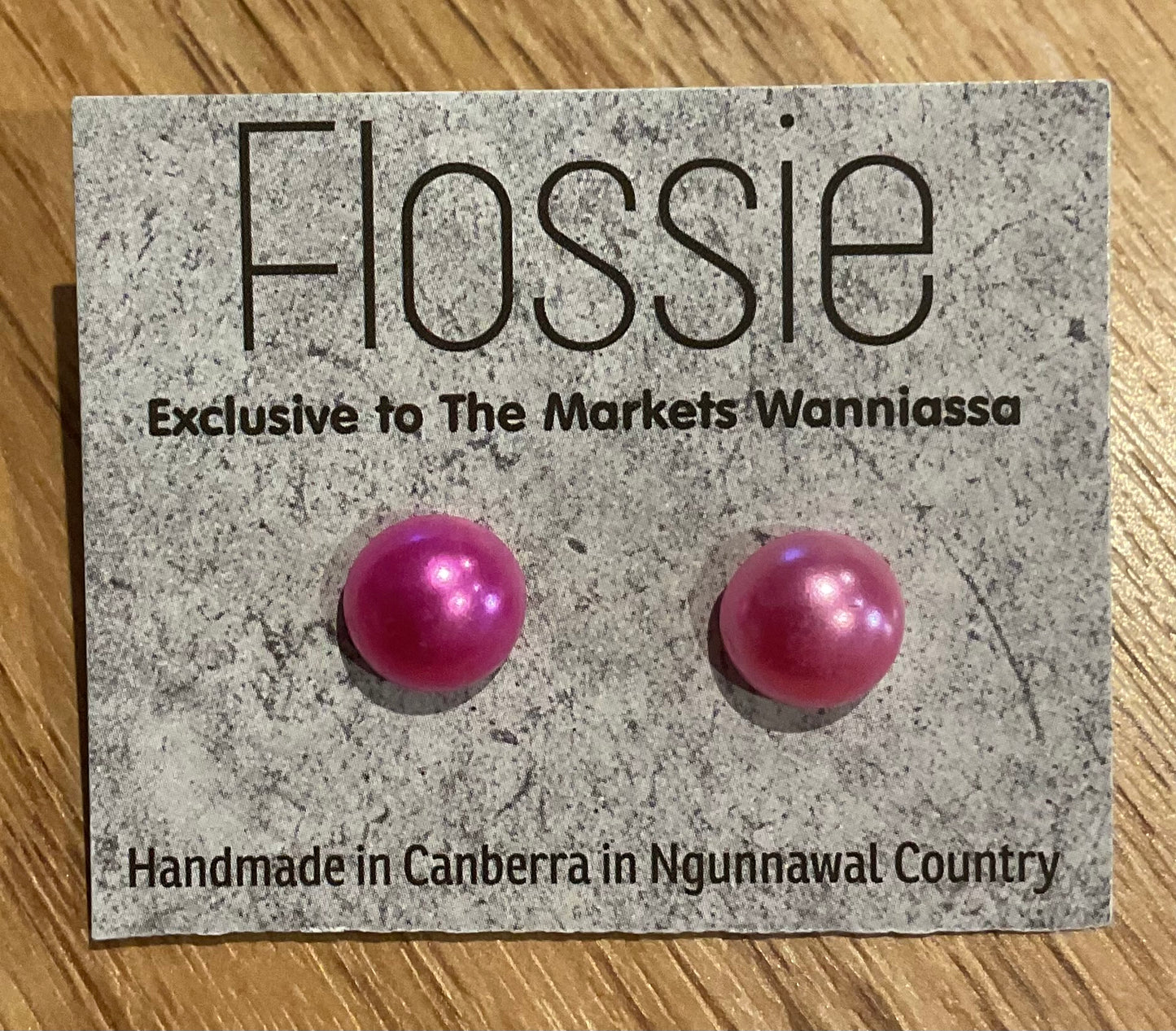 *Earrings Hot Pink Small Studs