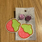 *Earrings Strawberry Dangles