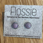*Earrings Purple White Dome Studs