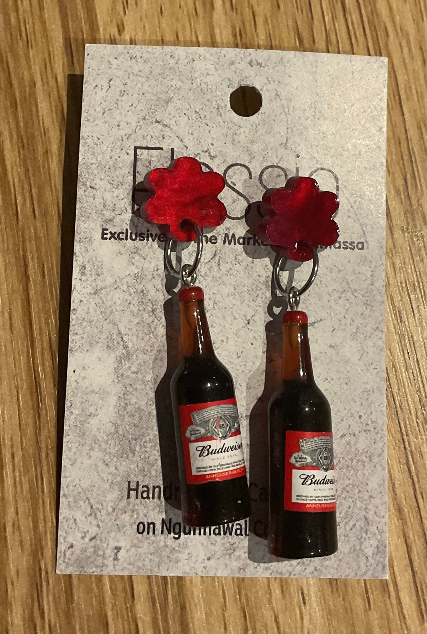 *Earring Beer Bottle Dangles