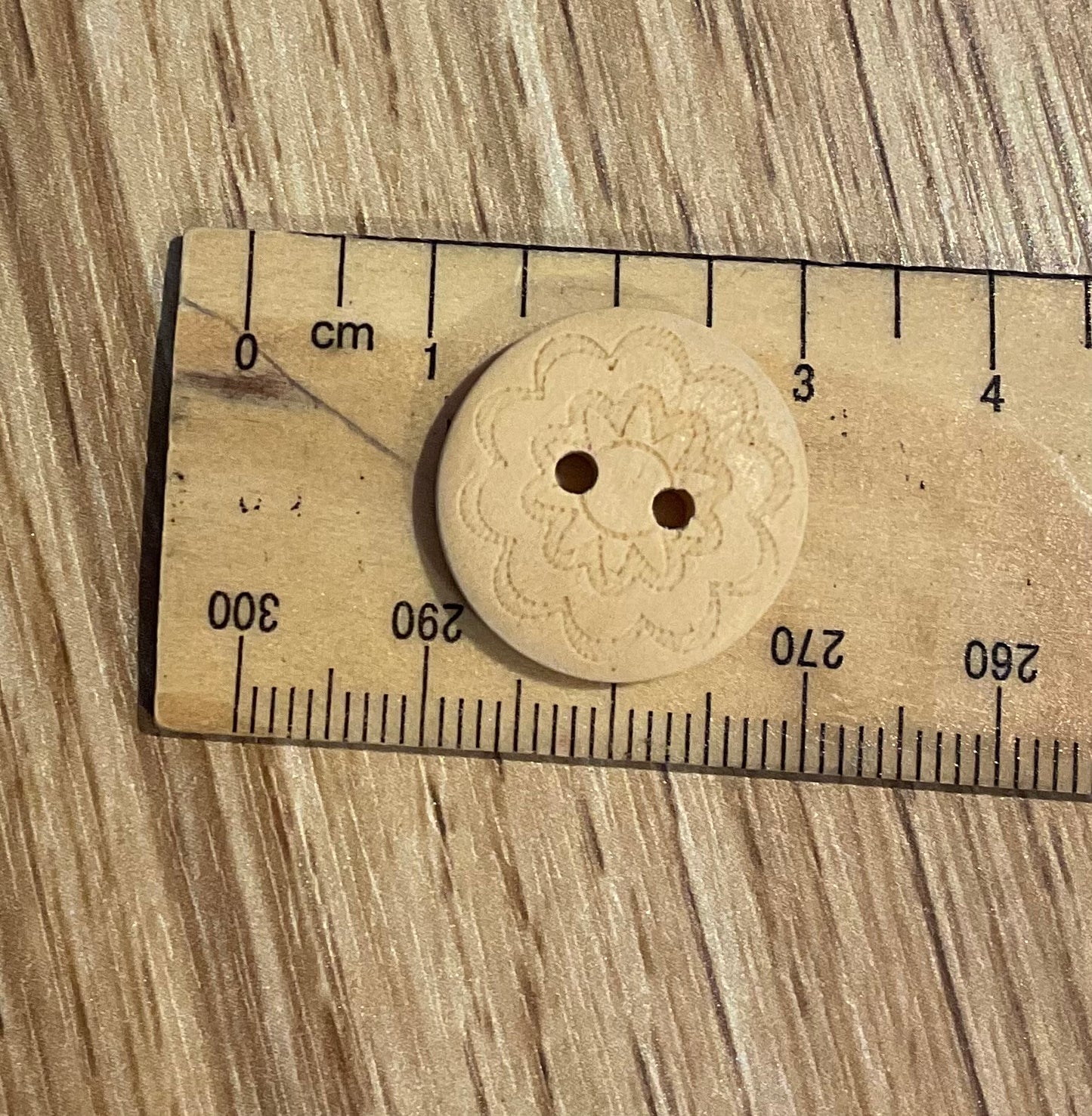 *Loose Buttons -Wooden Round