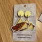 *Earrings Sausage Sandwich Dangles