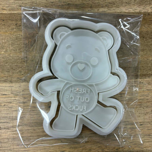 Rude Bear Cookie Cutter - Fresh Out Of F*cks