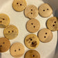 *Loose Buttons -Wooden Round