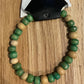*Bracelet Wooden Beads Teal & Natural