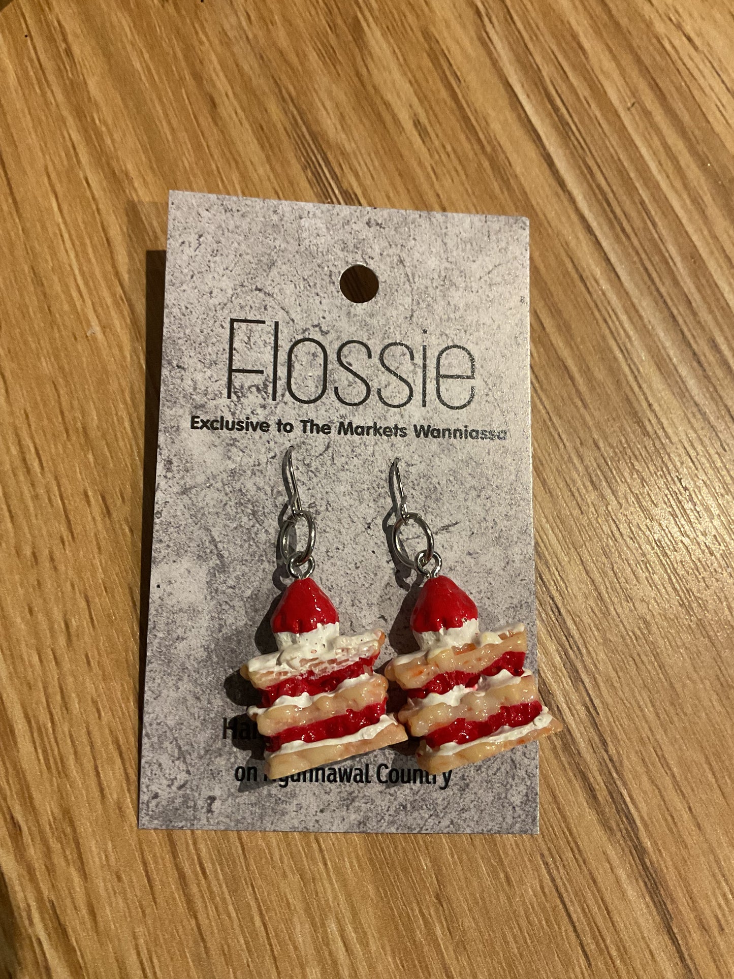 *Earrings Strawberry Treat Dangles