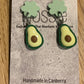 *Earrings Avocado Dangles