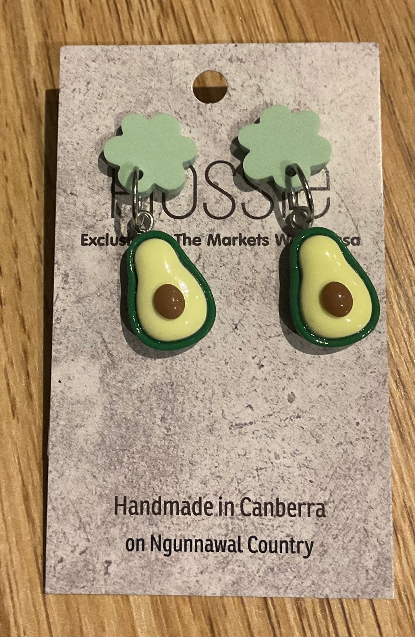 *Earrings Avocado Dangles