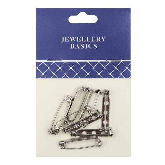 Brooch Backs - 25mmx5mm Silver