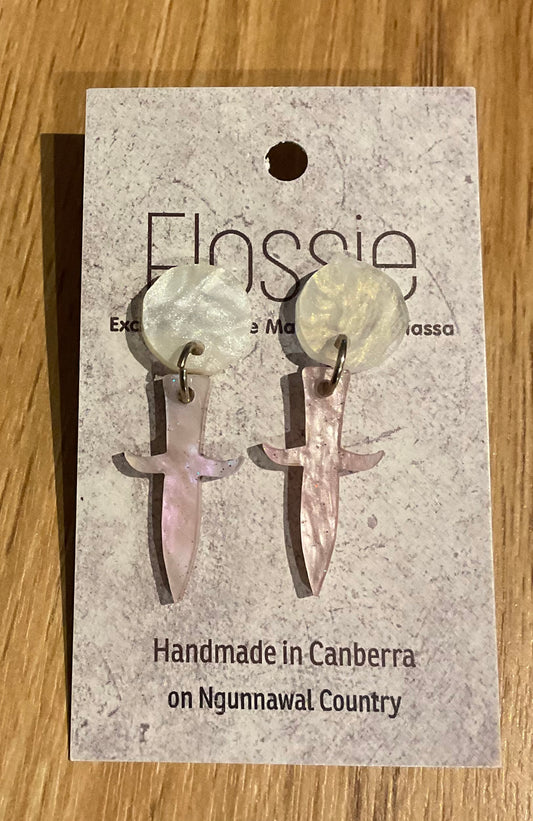 *Earrings Acrylic Dagger Dangles