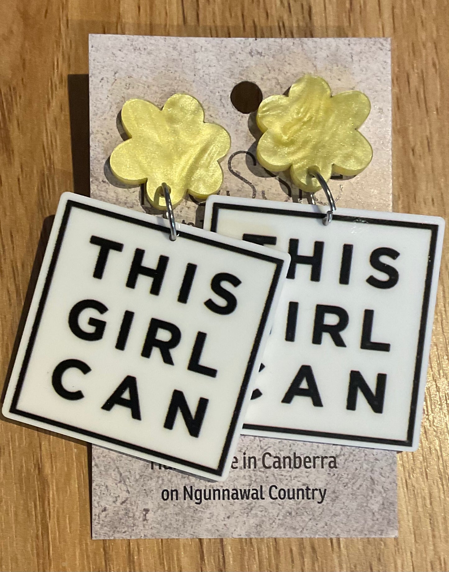 *Earrings This Girl Can Dangles