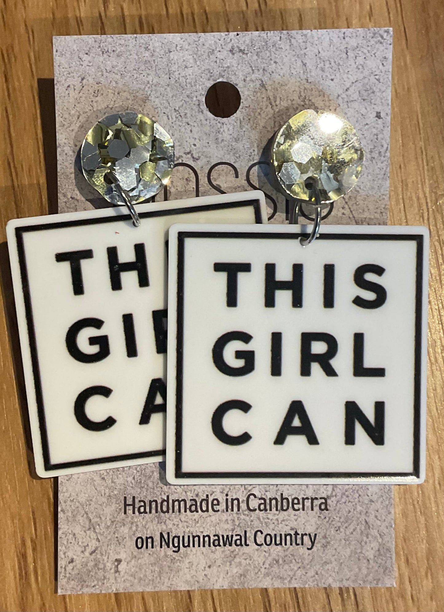 *Earrings This Girl Can Dangles