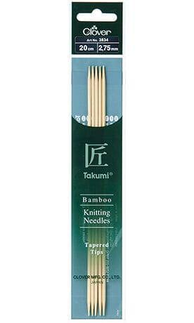 *Clover Takumi Double Pointed Needles 12.5cm