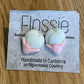 *Earrings Flowers White Studs