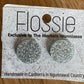 *Earrings Silver Glitter Studs