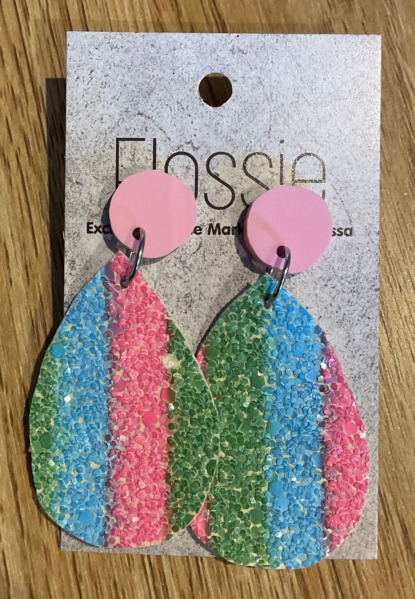 *Earrings Bright Glitter Dangles