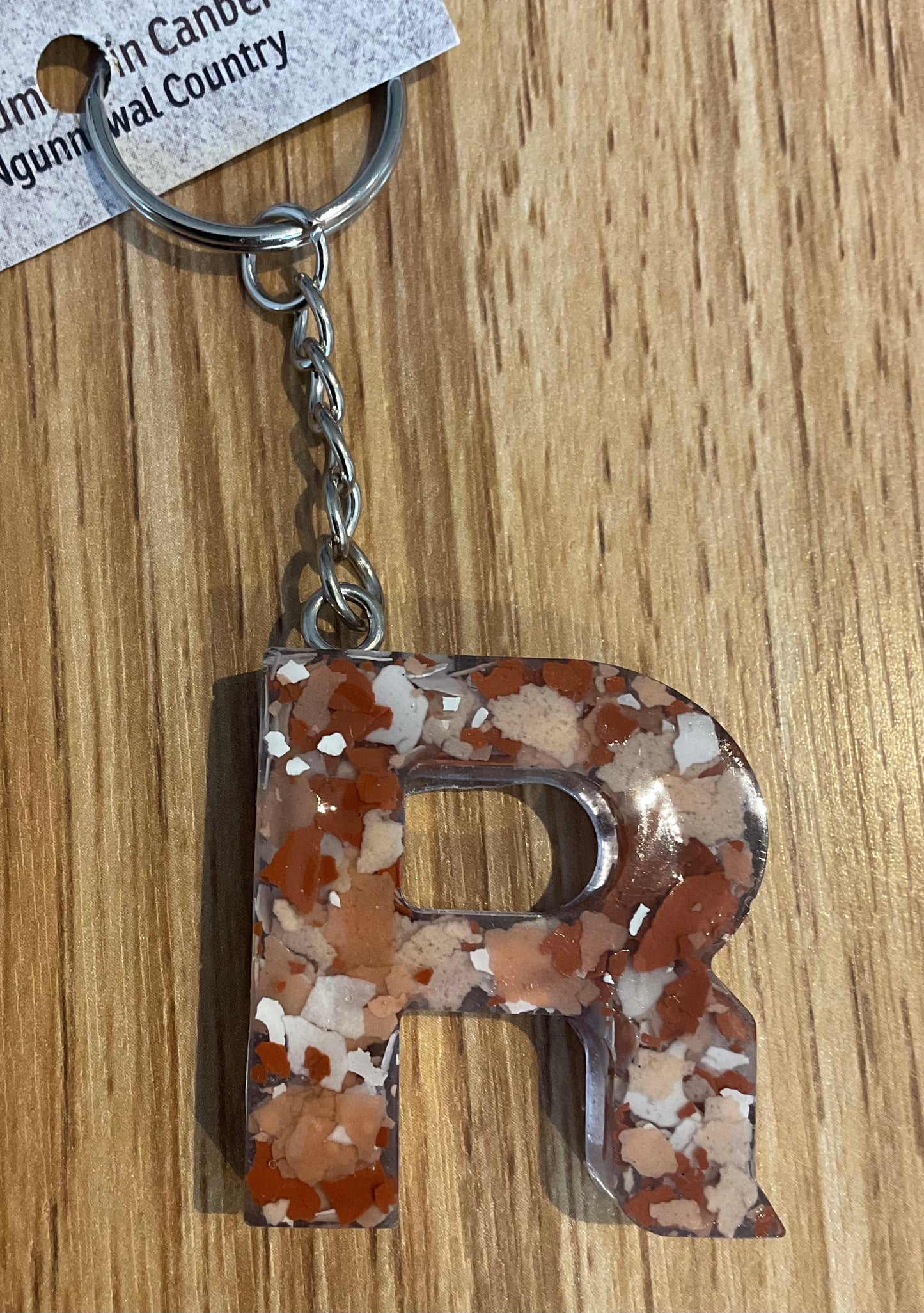 *Keychain Resin Letter R