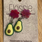 *Earrings Avocado Dangles