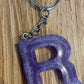 *Keychain Resin Letter R