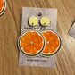 *Earrings Orange Slices Dangles