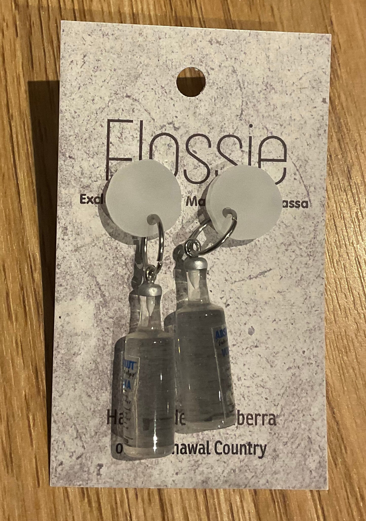 *Earring Vodka Bottle Dangles