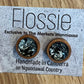 *Earrings Wooden Marble Dome Studs