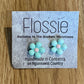 *Earrings Green Flower Studs