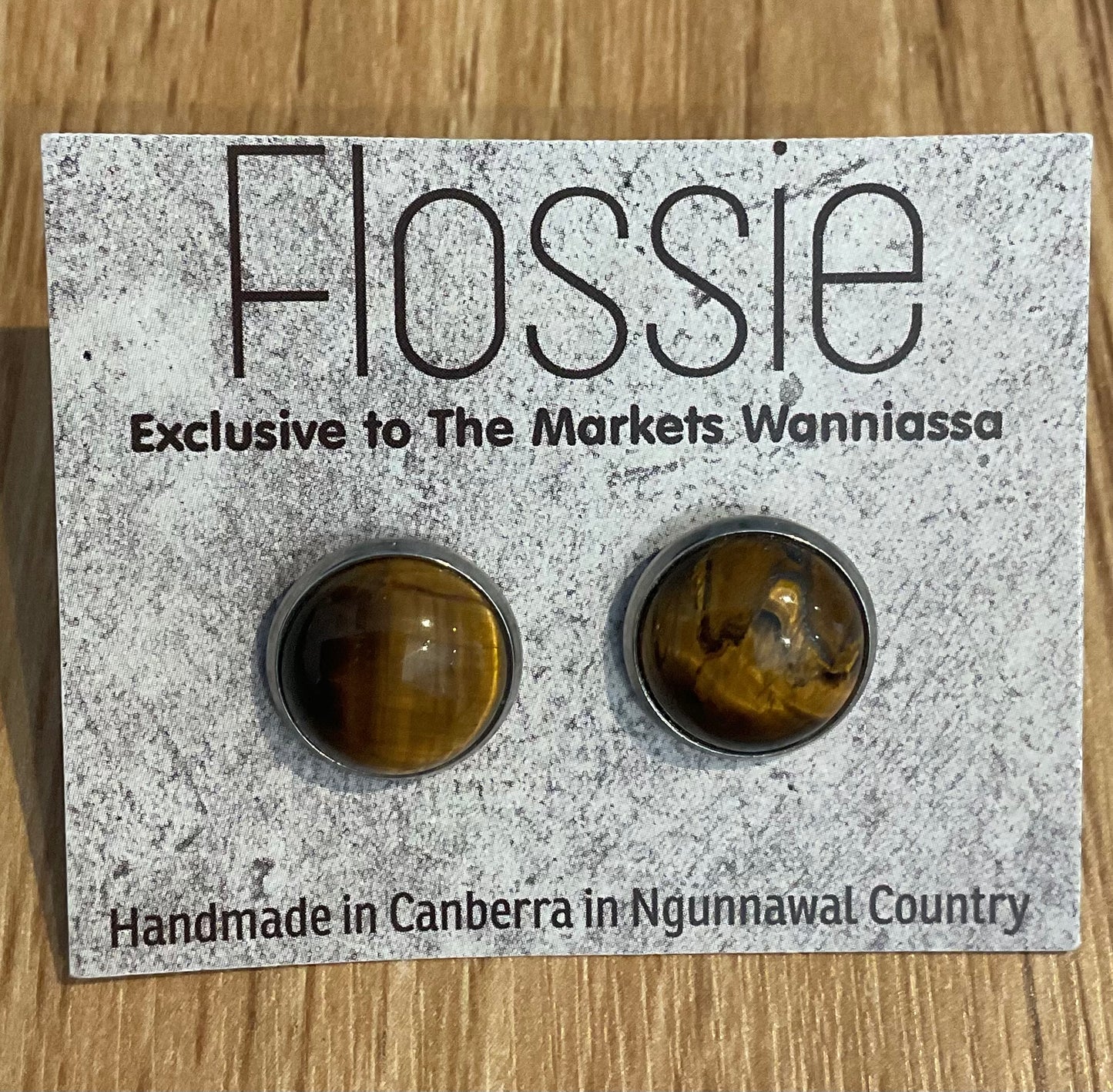*Earrings Gemstone Dome Studs