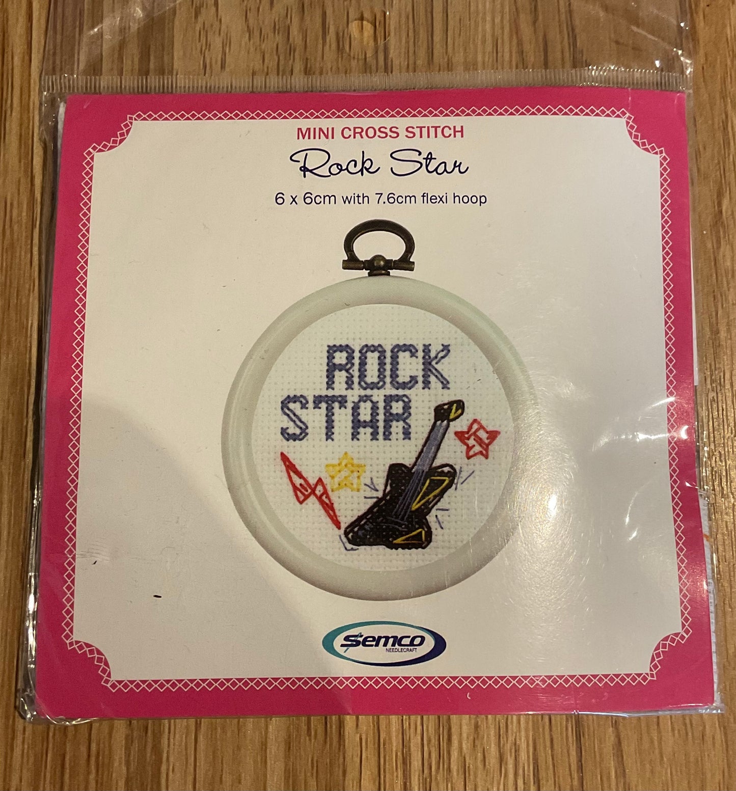 *Rock Star Embroidery Kit